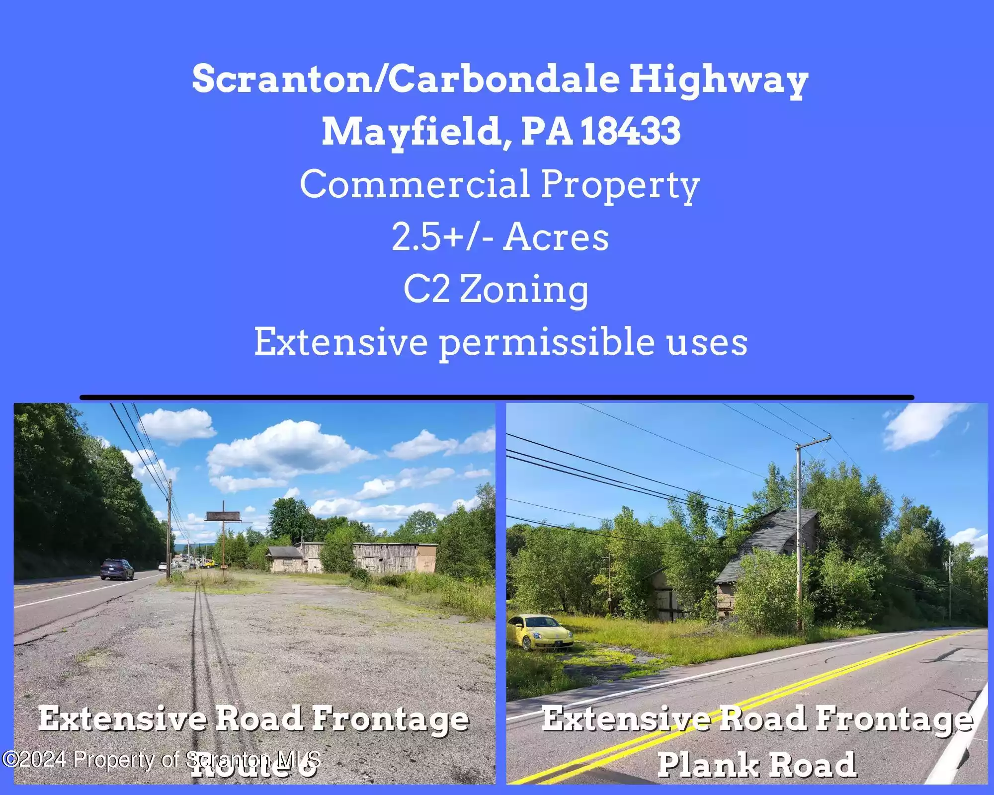 Scranton Cdale Highway, Mayfield, Pennsylvania 18433, ,Land,For Sale,Scranton Cdale,GSBSC717