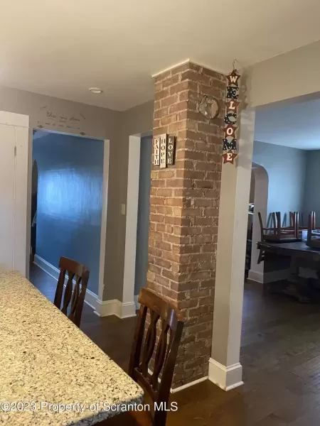 Exposed chimney