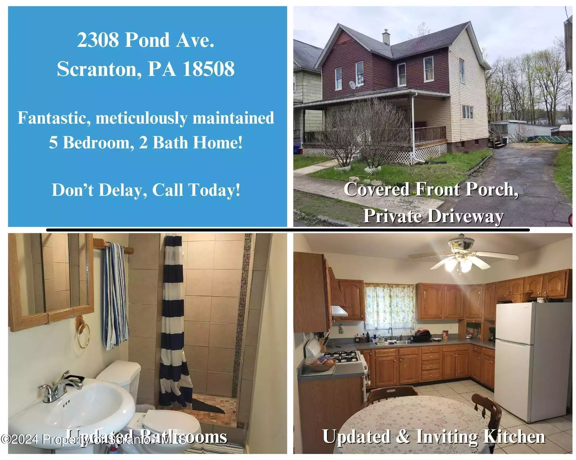 2308 Pond Avenue, Scranton, Pennsylvania 18508, 8 Rooms Rooms,2 BathroomsBathrooms,Residential,For Sale,Pond,GSBSC2103